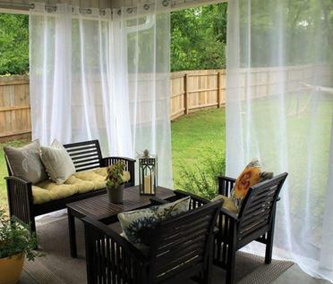 How To Easily Hang Curtains On Your Balcony Small Design